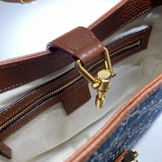 Replica Borsa a tracolla Jackie 1961 piccola 636706 Marrone