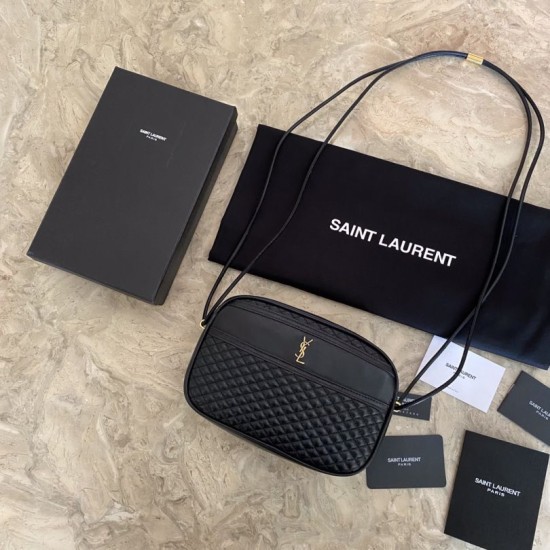 Replica Borsa fotografica YSL Saint Laurent Victoire nera Replica Borsa fotografica YSL Saint Laurent Victoire nera