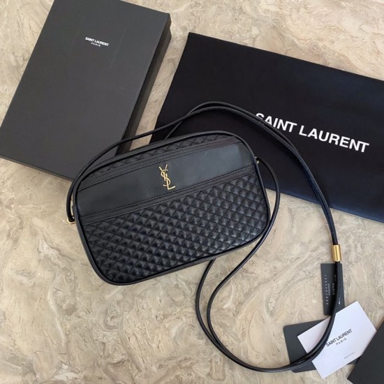 Replica Borsa fotografica YSL Saint Laurent Victoire nera Replica Borsa fotografica YSL Saint Laurent Victoire nera
