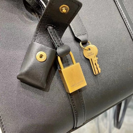 Replica YSL Saint Laurent Lock Borsone per bebè Nero
