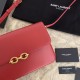 Replica YSL Saint Laurent Le Maillon Satchel Bag Rosso Replica YSL Saint Laurent Le Maillon Satchel Bag Rosso