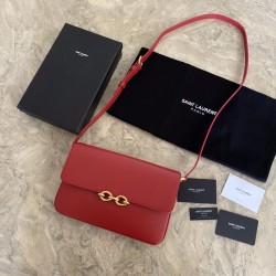 Replica YSL Saint Laurent Le Maillon Satchel Bag Rosso