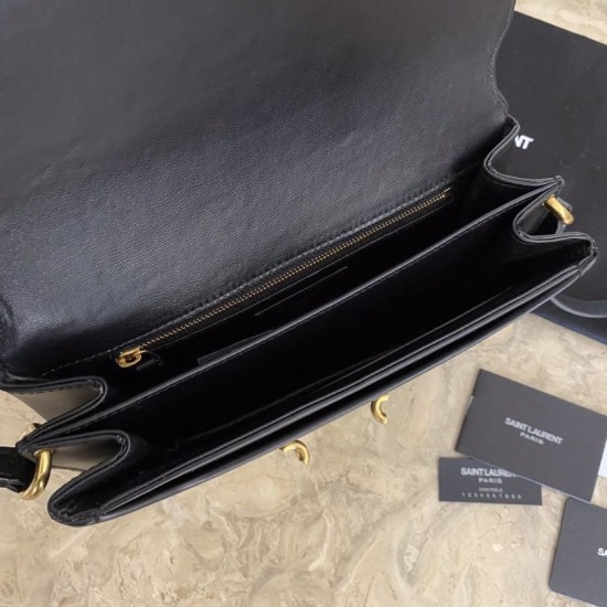 Replica Borsa a tracolla YSL Saint Laurent Le Maillon nera