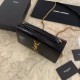 Replica Borsa YSL piccola in coccodrillo nero oro Replica Borsa YSL piccola in coccodrillo nero oro