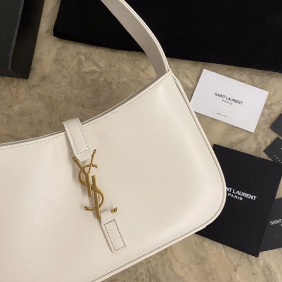 Replica Borsa hobo YSL Saint Laurent Bianco