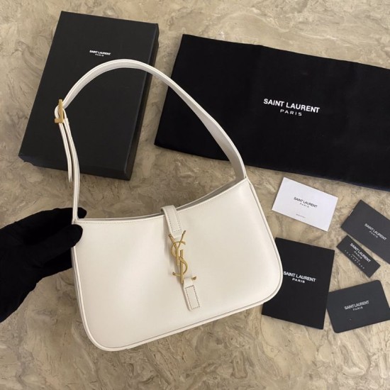 Replica Borsa hobo YSL Saint Laurent Bianco