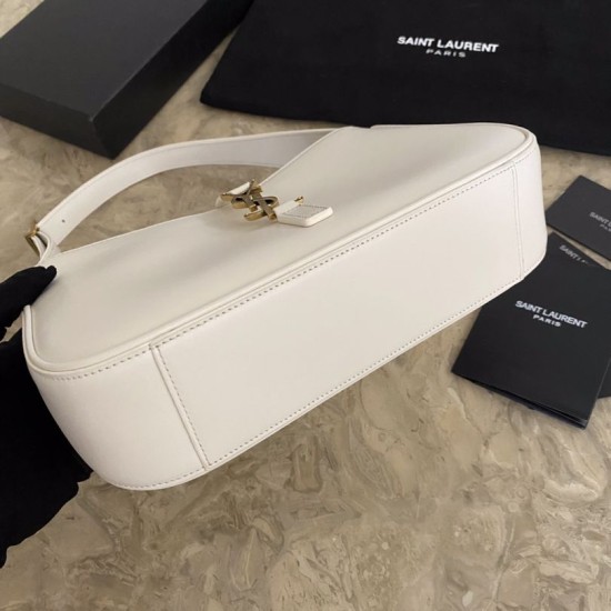 Replica Borsa hobo YSL Saint Laurent Bianco