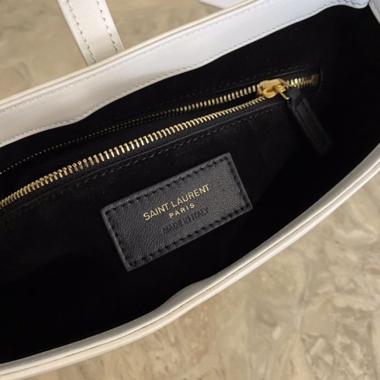 Replica Borsa hobo YSL Saint Laurent Bianco