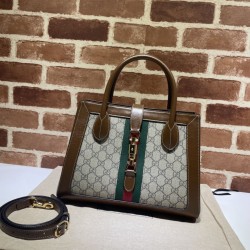 Replica Jackie 1961 Borsa tote media 649016 Marrone