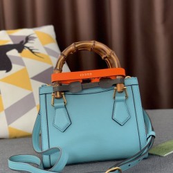 Replica Borsa Diana Mini Tote ‎655661 Azzurro