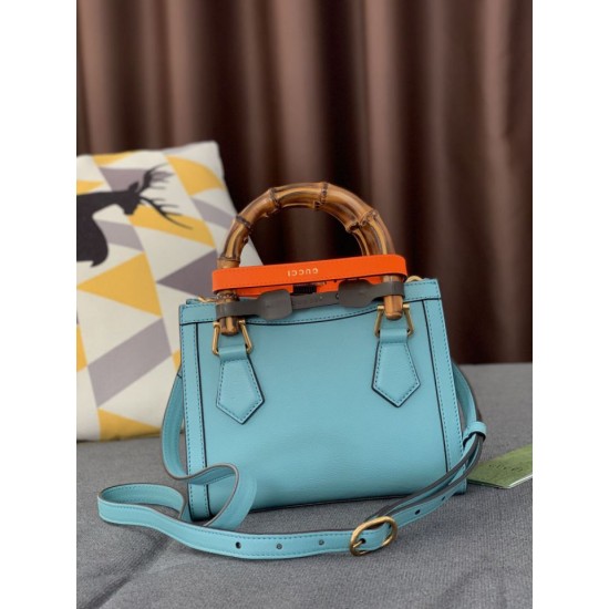 Replica Borsa Diana Mini Tote ‎655661 Azzurro