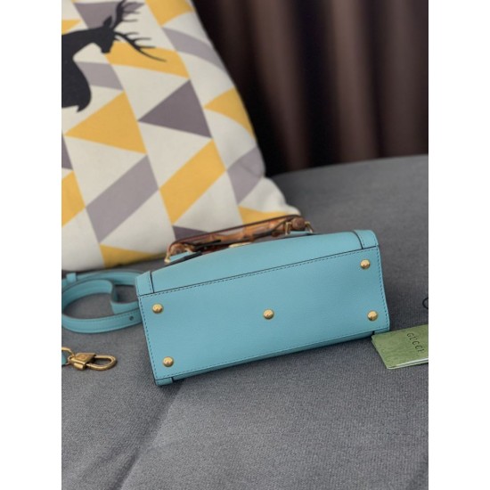 Replica Borsa Diana Mini Tote ‎655661 Azzurro