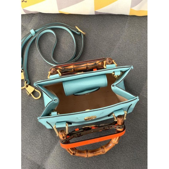Replica Borsa Diana Mini Tote ‎655661 Azzurro