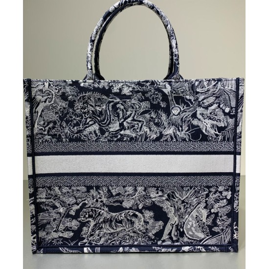 Replica Christian Dior Book Tote blu scuro