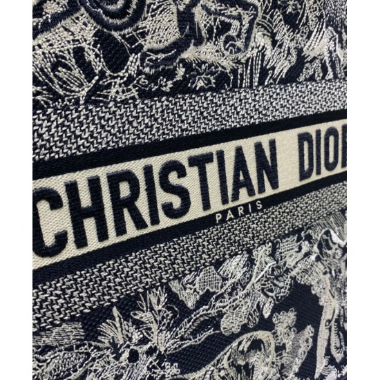 Replica Christian Dior Book Tote blu scuro