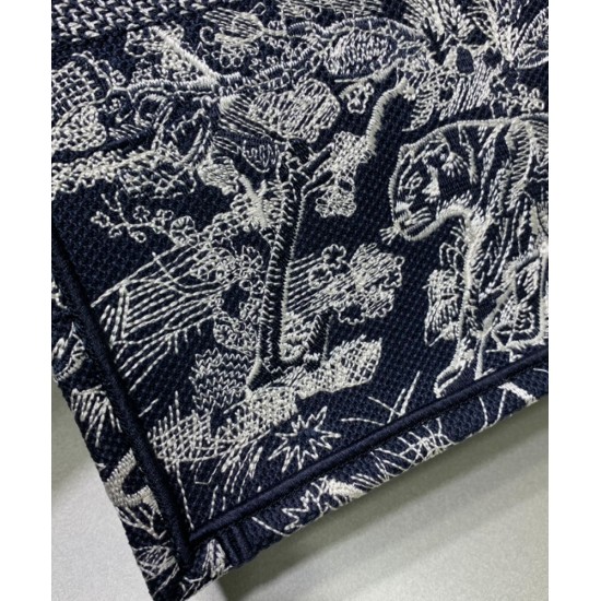 Replica Christian Dior Book Tote blu scuro
