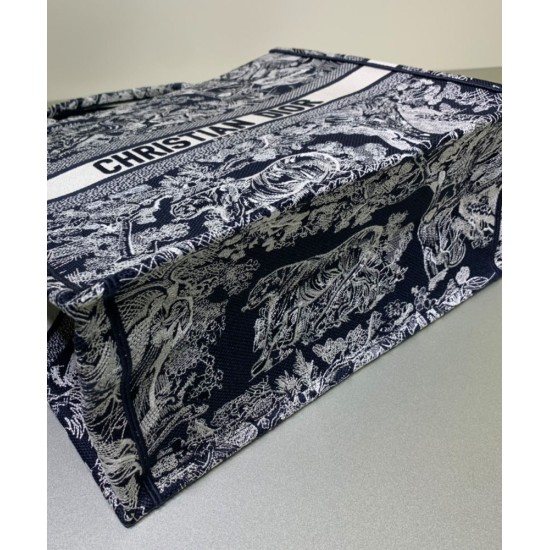 Replica Christian Dior Book Tote blu scuro