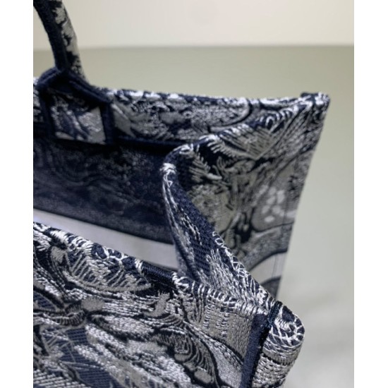 Replica Christian Dior Book Tote blu scuro