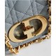 Replica Christian Dior Borsa Dior Caro grigia