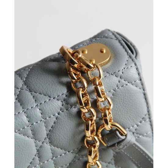 Replica Christian Dior Borsa Dior Caro grigia