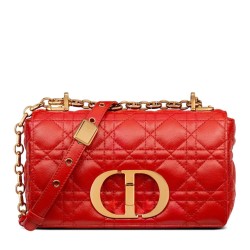 Replica Christian Dior Borsa Dior Caro piccola rossa