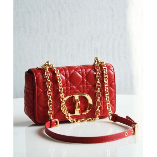 Replica Christian Dior Borsa Dior Caro piccola rossa Replica Christian Dior Borsa Dior Caro piccola rossa