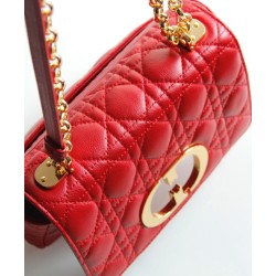 Replica Christian Dior Borsa Dior Caro piccola rossa