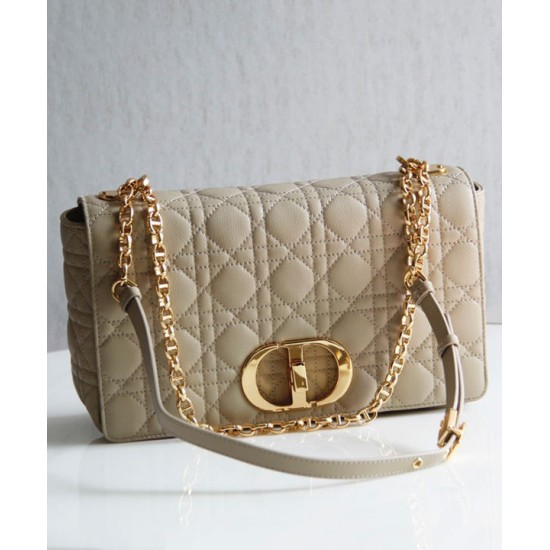 Replica Christian Dior Borsa Dior Caro Large Albicocca