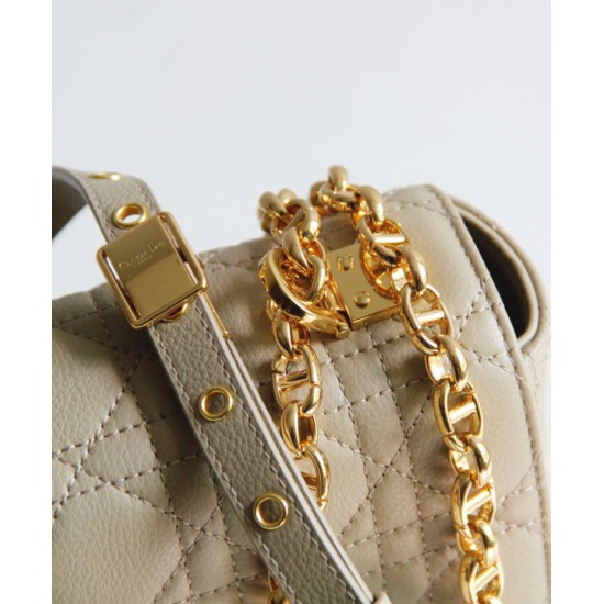 Replica Christian Dior Borsa Dior Caro Large Albicocca