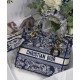 Replica Borsa Christian Dior Medium Lady D-Lite blu scuro
