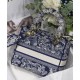Replica Borsa Christian Dior Medium Lady D-Lite blu scuro