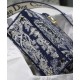 Replica Borsa Christian Dior Medium Lady D-Lite blu scuro