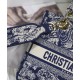 Replica Borsa Christian Dior Medium Lady D-Lite blu scuro