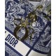 Replica Borsa Christian Dior Medium Lady D-Lite blu scuro