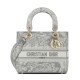 Replica Borsa Christian Dior Medium Lady D-Lite grigia