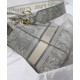 Replica Borsa Christian Dior Medium Lady D-Lite grigia