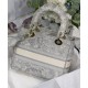 Replica Borsa Christian Dior Medium Lady D-Lite grigia