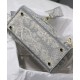 Replica Borsa Christian Dior Medium Lady D-Lite grigia