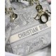 Replica Borsa Christian Dior Medium Lady D-Lite grigia
