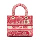 Replica Borsa Christian Dior Medium Lady D-Lite Rossa