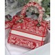 Replica Borsa Christian Dior Medium Lady D-Lite Rossa