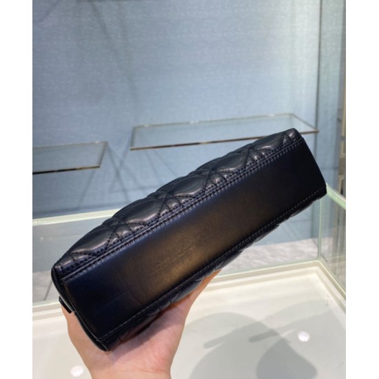 Replica Christian Dior Caro trousse nero