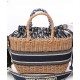 Replica Christian Dior Borsa Basket Vimini Albicocca