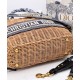 Replica Christian Dior Borsa Basket Vimini Albicocca