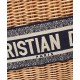 Replica Christian Dior Borsa Basket Vimini Albicocca