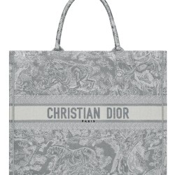 Replica Christian Dior Book Tote grigio