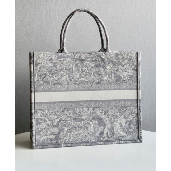 Replica Christian Dior Book Tote grigio