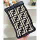 Replica Borsa Peekaboo X-Tote FF in rafia 8BH374 Nero