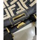 Replica Borsa Peekaboo X-Tote FF in rafia 8BH374 Nero