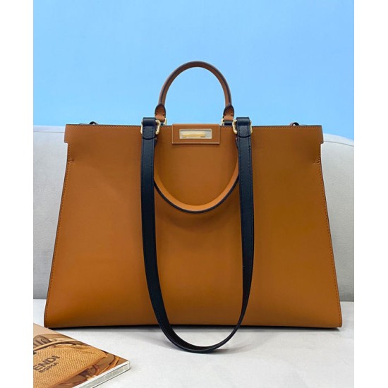 Replica Borsa piccola Peekaboo X-Tote Light Coffee